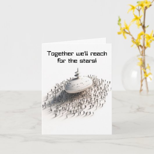 冒険を一緒に旅する カード (黄色い花)