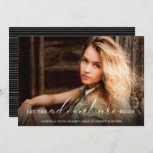 冒険を写真卒業に導く 案内状 (正面/裏面)