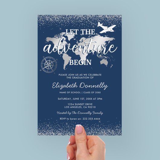 冒険を卒業パーティーに誘う 招待状