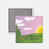 冒険を受け入れ感動的る マグネット (正面/裏面)