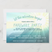 冒険を夕暮れ始める別れのパーティー 招待状 (正面)