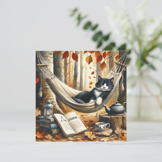 冒険を夢見る白黒のタキシード猫 (スタンド正面)