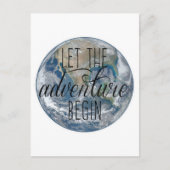 冒険を始めようマグカップ、引用文 ポストカード (正面)