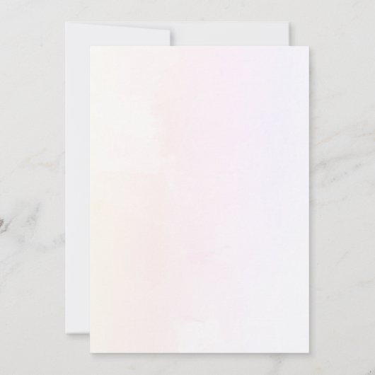 冒険を始めよう女の子の赤ちゃんシャワー 招待状 (裏面)