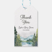 冒険を始めよう赤ちゃんシャワーありがとうラベル ギフトタグ (正面)