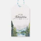 冒険を始めよう赤ちゃんシャワーありがとうラベル ギフトタグ (裏面)