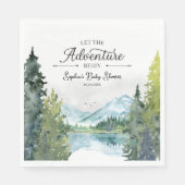 冒険を始めよう赤ちゃんシャワーのナプキン スタンダードランチョンナプキン (正面)