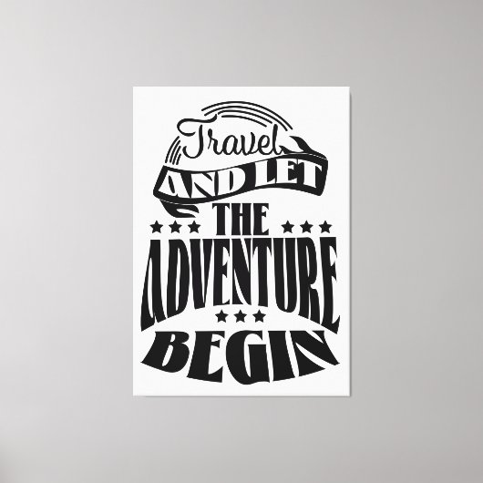 冒険を始めよう キャンバスプリント (正面)