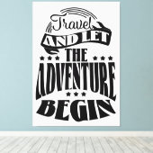 冒険を始めよう キャンバスプリント (インサイチュ (ウッドフロア))