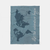 冒険を始めよう フリースブランケット (正面)