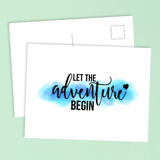 「冒険を始めよう」引用文はがき ポストカード