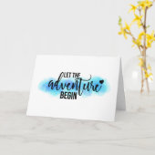 「冒険を始めよう」引用文カード カード (黄色い花)