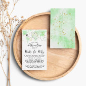 「冒険を始めよう!」 旅行マップ赤ちゃんシャワー エンクロージャーカード