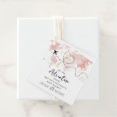 「冒険を始めよう！」 旅行マップ赤ちゃんシャワー フェイバータグ (インサイチュ)