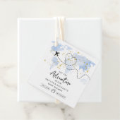 「冒険を始めよう！」 旅行マップ赤ちゃんシャワー フェイバータグ (インサイチュ)