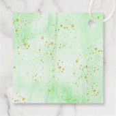 「冒険を始めよう！」 旅行マップ赤ちゃんシャワー フェイバータグ (裏面)