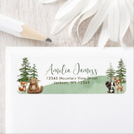 冒険を始めるベビースシャワー差出人住所 ラベル