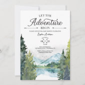 冒険を始めるベビースシャワー招待状 招待状 (正面)