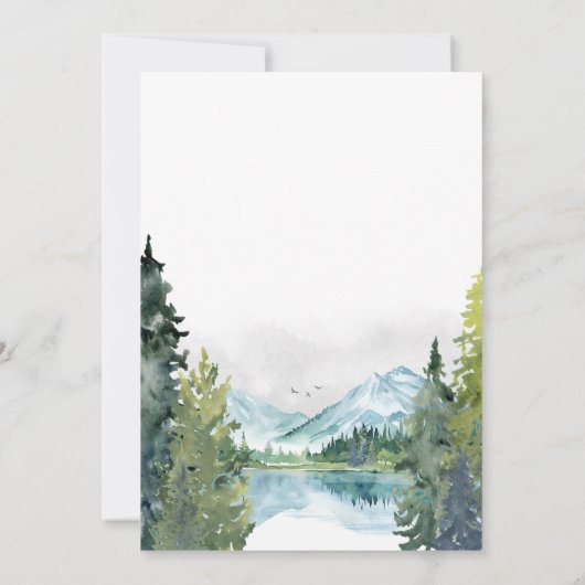 冒険を始めるベビースシャワー招待状 招待状 (裏面)