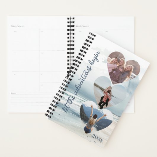 冒険を始める友達を写真で旅しよう プランナー手帳 (ディスプレー)