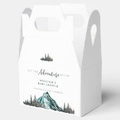 冒険を始める山の松の赤ちゃんシャワー フェイバーボックス (オープン)