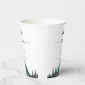 冒険を始める山の松の赤ちゃんシャワー 紙コップ (右)