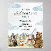 冒険を始める男の子のシャワーを歓迎 ポスター (正面)