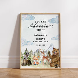 冒険を始める男の子のシャワーを歓迎 ポスター
