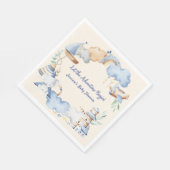 冒険を始める男の子ベビーおもちゃ赤ちゃんシャワー スタンダードランチョンナプキン (角)