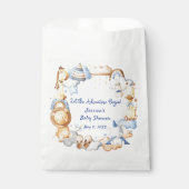 冒険を始める男の子ベビーおもちゃ赤ちゃんシャワー フェイバーバッグ (正面)