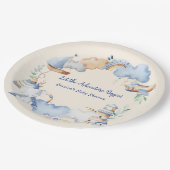 冒険を始める男の子ベビーおもちゃ赤ちゃんシャワー ペーパープレート (アングル)