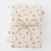 冒険を始める男の子ベビーおもちゃ赤ちゃんシャワー ラッピングペーパーシート (インサイチュ)