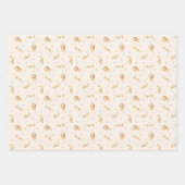 冒険を始める男の子ベビーおもちゃ赤ちゃんシャワー ラッピングペーパーシート (正面)