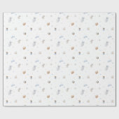 冒険を始める男の子ベビーおもちゃ赤ちゃんシャワー ラッピングペーパー (フラット)