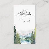 冒険を始める赤ちゃんシャワーおむつラッフル エンクロージャーカード (裏面)