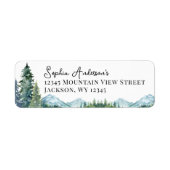 冒険を始める赤ちゃんシャワーの郵送ラベル ラベル (正面)