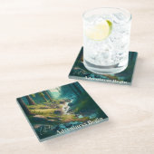 冒険を始める |キャンピングハイキングトレイル ガラスコースター (アングル)