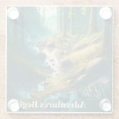 冒険を始める |キャンピングハイキングトレイル ガラスコースター (裏面)