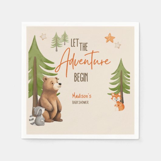 冒険を始める スタンダードカクテルナプキン (正面)