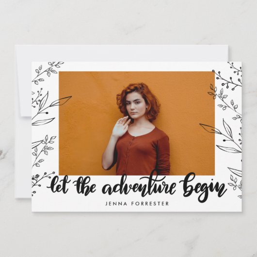 冒険を始める | 大学院離れ 招待状 (正面)