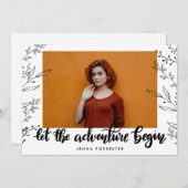 冒険を始める | 大学院離れ 招待状 (正面/裏面)