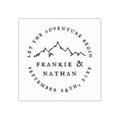 冒険を始める |日付素朴の保存 ラバースタンプ (インプリント)