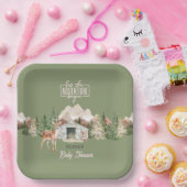 冒険を山のセージ赤ちゃんシャワーを始める ペーパープレート (パーティー)