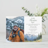 冒険を山の写真の引退に始める 招待状 (スタンド正面)