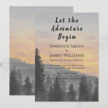 冒険を山の森の結婚始め