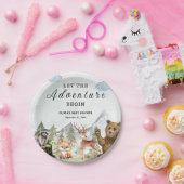 冒険を山の男の子の赤ちゃんのシャワーを始める ペーパープレート (パーティー)