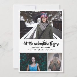 冒険を手書きで始める | 卒業 招待状