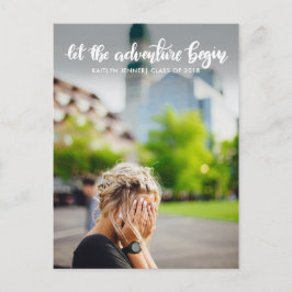 冒険を手書きで始める | 卒業 案内ポストカード