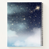 冒険を星空の星空の夜に始めよう ノートブック (裏面)