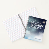 冒険を星空の星空の夜に始めよう ノートブック (内部)